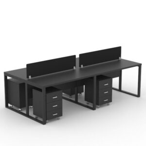 cluster 4 black workstation
