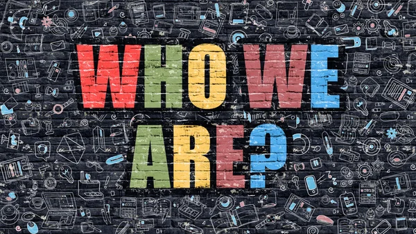depositphotos 102194540 stock photo who we are question doodle